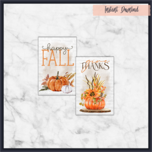 mh design studio gift card envelopes autumn fall white brick pumpkins mini card making scrapbooking paper crafting junk journal instant download printable diy